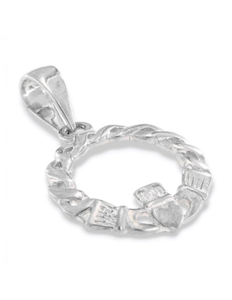 Ciondolo Argento Rodiato Mani Con Cuore [57c83cc6]