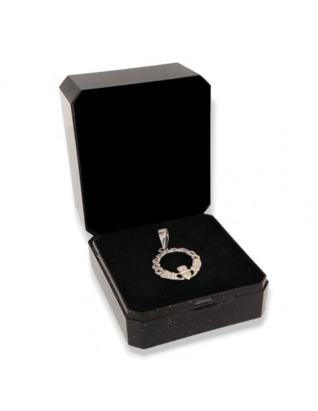 Ciondolo Argento Rodiato Mani Con Cuore [e585badc]