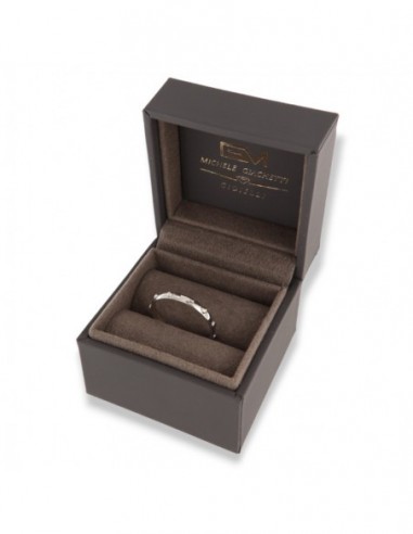 Anello Oro Bianco Rosario Mezze Sfere Crocetta 2,7 [561c2bd6]