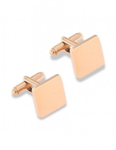 Gemelli Acciaio Rosa Quadrati [b8fc7fd4]