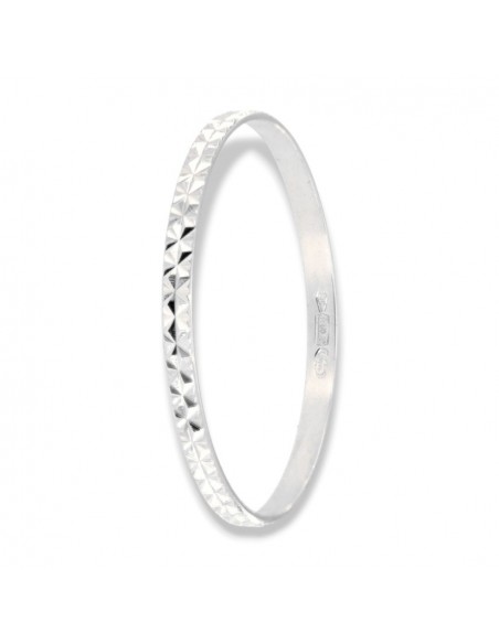 Anello Oro Bianco Fedina FD100 OB [39467de6]
