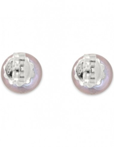 Orecchini Oro Bianco Perle Nere Fiume 7MM [f43f0de4]