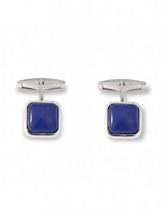 Gemelli Argento Rodiato Lapislazzulo Blu [6ac0b9b1]