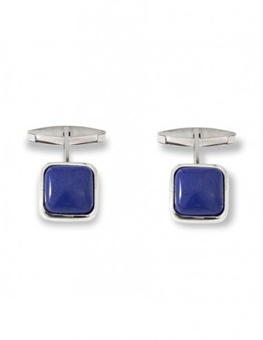 Gemelli Argento Rodiato Lapislazzulo Blu [6ac0b9b1]