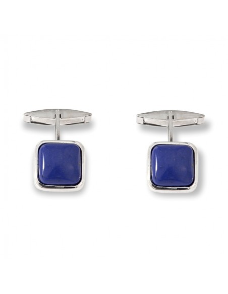 Gemelli Argento Rodiato Lapislazzulo Blu [6ac0b9b1]