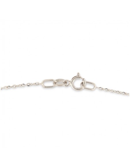 Collana Oro Bianco Diamantina 45CM 1GR [6dc7102a]