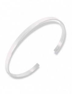 Bracciale Argento Rodiato Schiava Rigida Lucida [f0d750e9]