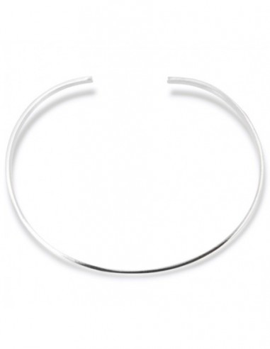 Bracciale Argento Rodiato Schiava Rigida Lucida [c2e1b1c0]