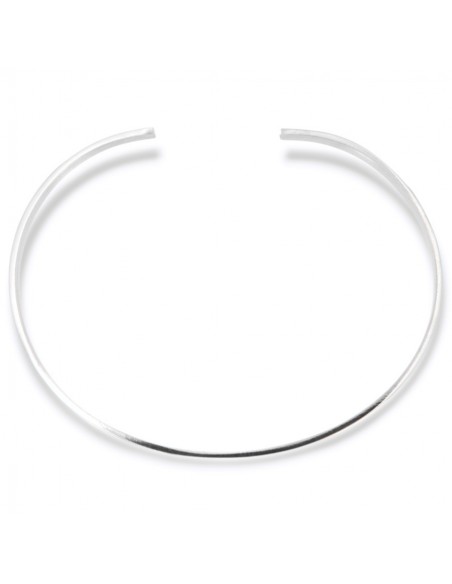 Bracciale Argento Rodiato Schiava Rigida Lucida [c2e1b1c0]