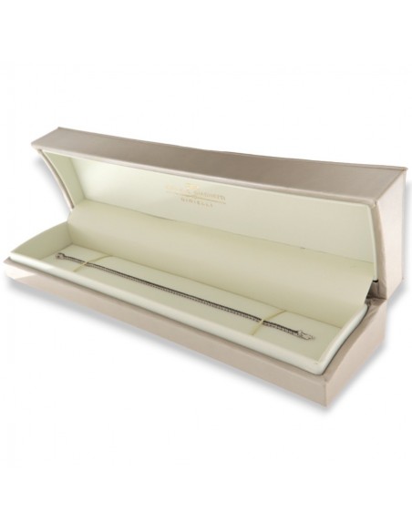 Bracciale Oro Bianco Tennis Diamanti Neri 0,45CT [a4ecf733]