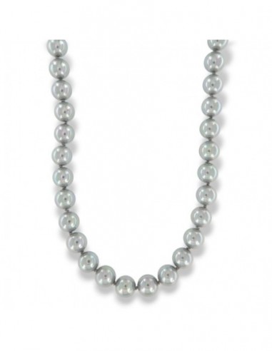 Collana Perle Girge 10MM Chiusura Argento Rodiato [2a443145]