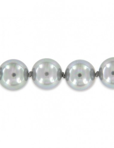 Collana Perle Girge 10MM Chiusura Argento Rodiato [a2e60b88]