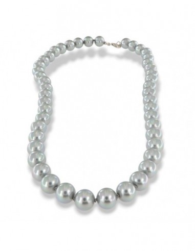 Collana Perle Girge 10MM Chiusura Argento Rodiato [a7b64c96]