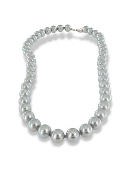 Collana Perle Girge 10MM Chiusura Argento Rodiato [a7b64c96]