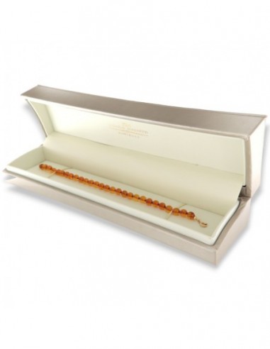 Bracciale Perle Ambra 30PZ Chiusura Oro Giallo [df578236]