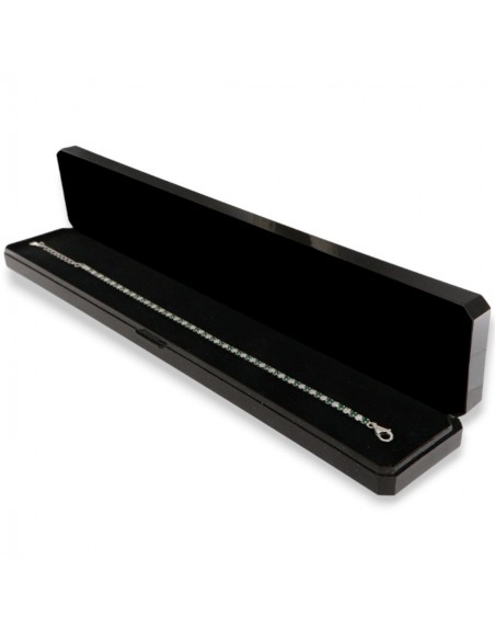 Bracciale Argento Tennis Zirconi Bianchi Verdi 2MM [e2ba10c4]