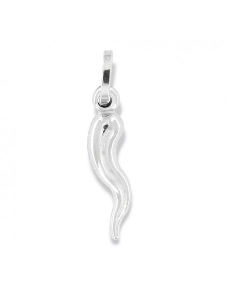 Ciondolo Oro Bianco Corno Sfaccettato 20,45MM [2d64ba66]