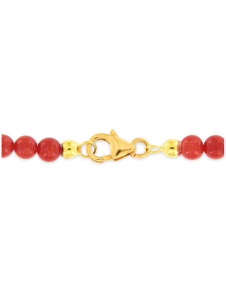 CATENA ORO GIALLO CON  CORALLI 48 CM [cd4713e4]