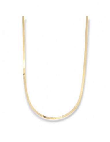 Collana Oro Giallo Maglia Snake Piatta [ca7815fe]
