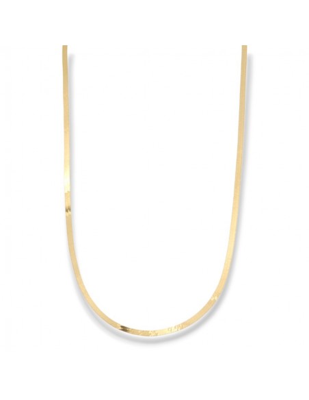Collana Oro Giallo Maglia Snake Piatta [ca7815fe]