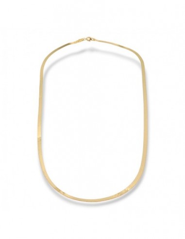 Collana Oro Giallo Maglia Snake Piatta [b71f566b]