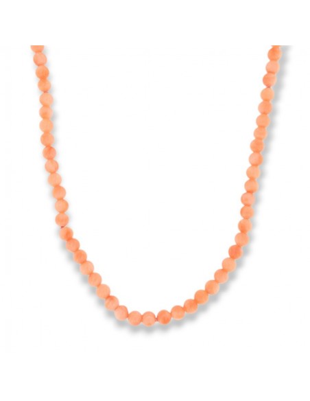 Collana Perle Corallo Rosa Chisura Oro Giallo [4ff3546c]