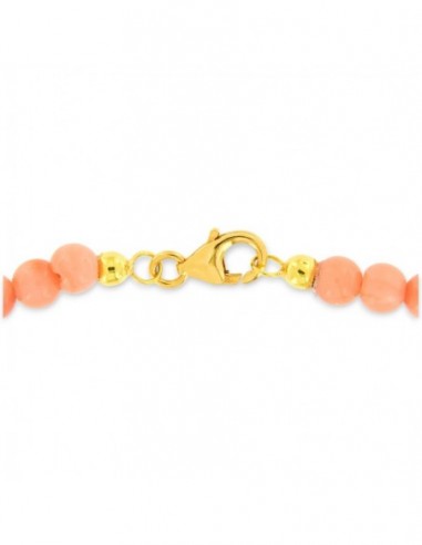 Collana Perle Corallo Rosa Chisura Oro Giallo [44b27ae6]