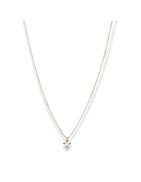 Ciondolo Oro Bianco Punto Luce Diamante 0,11 [8e164510]