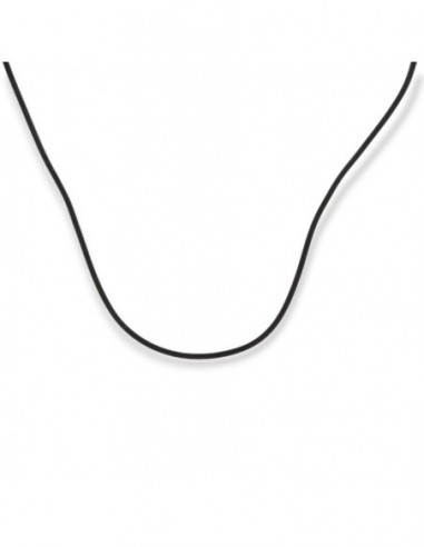 Collana Caucciù Chiusura Argento Rodiato [cd0a576c]