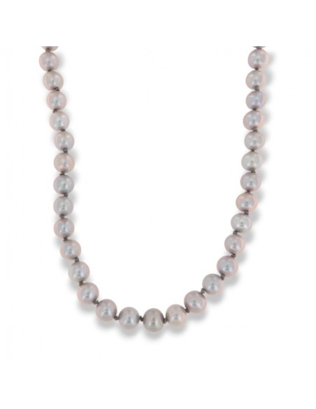 Collana Perle Naturali Chiusura Oro Bianco [f3d56f89]