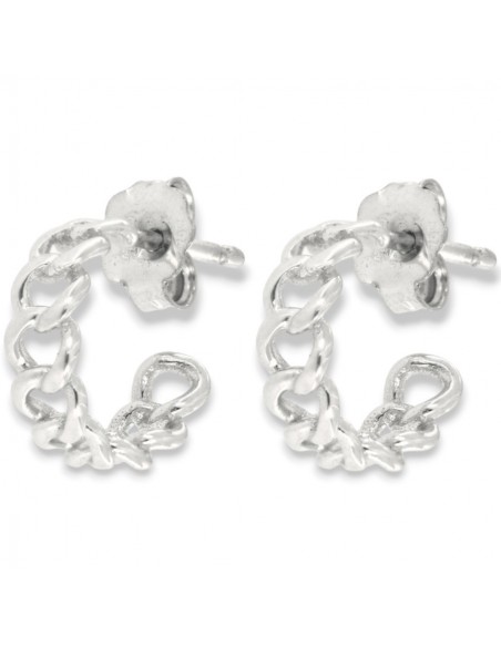 Orecchini Oro Bianco Cerchi 11MM [0f9d7924]