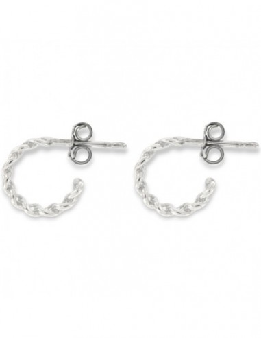 Orecchini Oro Bianco Cerchi 11MM [dbe05cf0]
