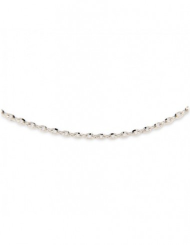 Collana Oro Bianco Maglia Rollina 2,30Gr [c338f437]