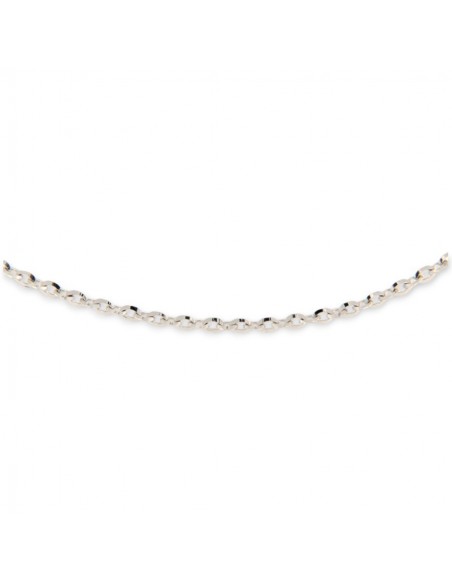 Collana Oro Bianco Maglia Rollina 2,30Gr [c338f437]