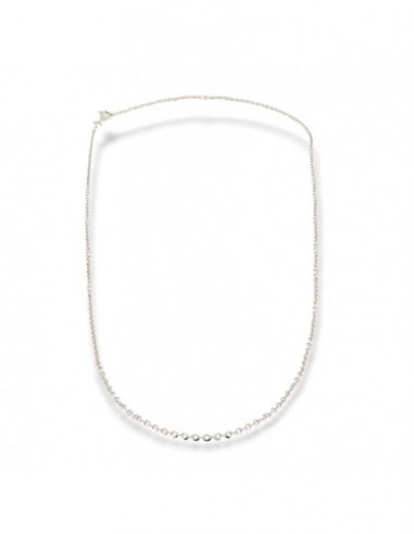 Collana Oro Bianco Maglia Rollina 2,30Gr [c668b329]