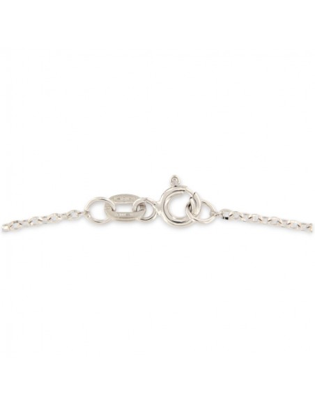 Collana Oro Bianco Maglia Rollina 2,30Gr [7175722d]