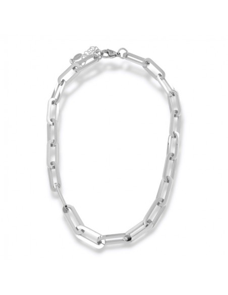Collana Acciaio Maglia Ovalina [ddcf6194]