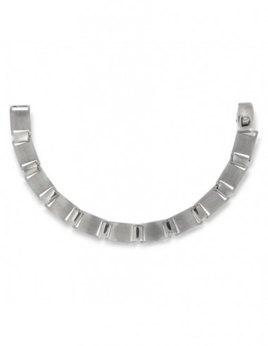 Bracciale Argento Rodiato A Piastre Rettangolari [205712b4]