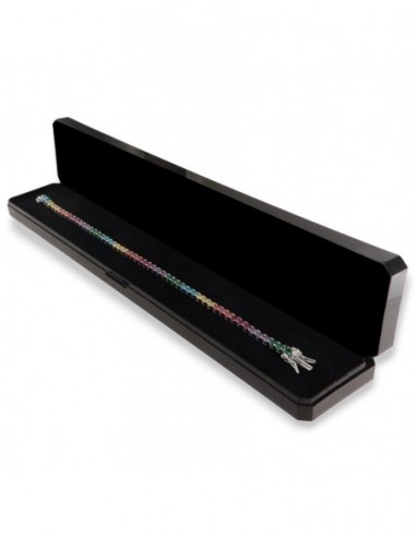 Bracciale Argento Tennis Zirconi Rainbow 3MM 18CM [3bc135c9]
