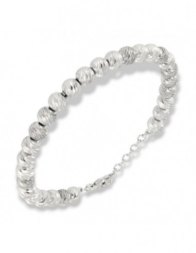 Bracciale Argento Rodiato Sfere Rigate [edcc4acf]