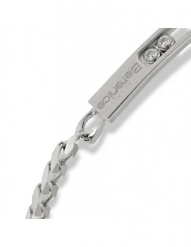 Bracciale Argento Rodiato Piastra Centrale Forata [07f14858]