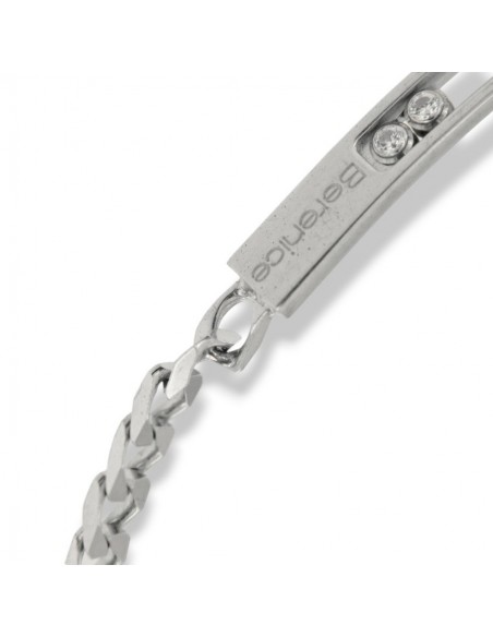 Bracciale Argento Rodiato Piastra Centrale Forata [07f14858]