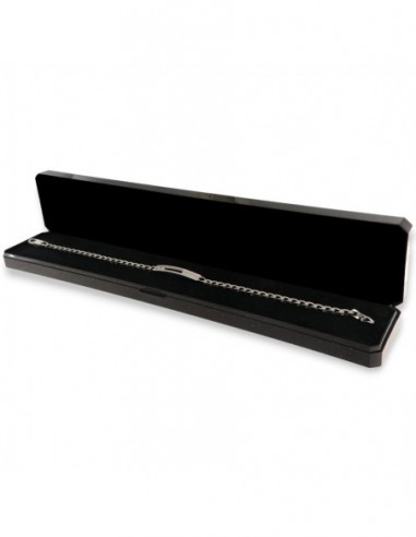 Bracciale Argento Rodiato Piastra Centrale Forata [b5bcce42]