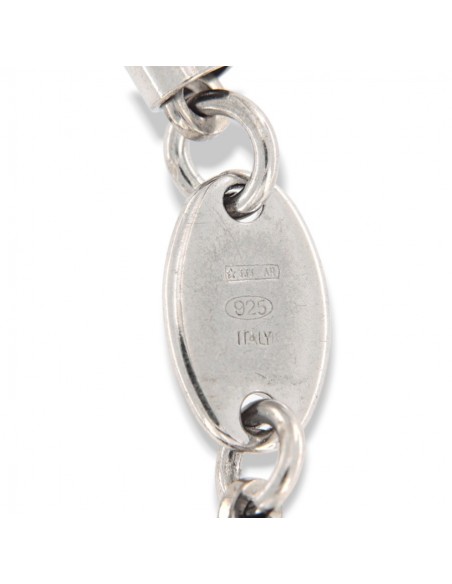 Bracciale Argento Rodiato Cilindri [849ccba3]