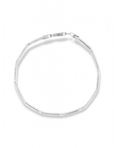 Bracciale Argento Rodiato Piastre Unite [85501529]