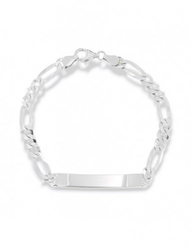 Bracciale Argento Rodiato Grumetta Piastra Cent. [0f5f00ed]