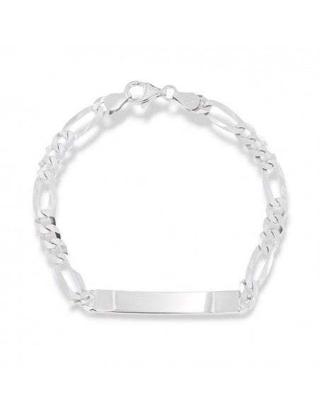 Bracciale Argento Rodiato Grumetta Piastra Cent. [0f5f00ed]