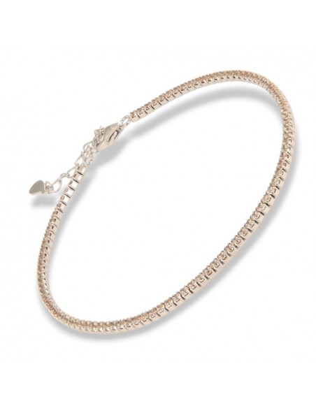 Bracciale Argento Tennis Zirconi Champagne 1,5MM [98424cda]