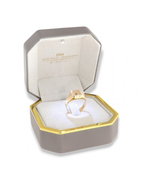 Anello Oro Giallo Chevalier Zircone Bianco [5a328365]
