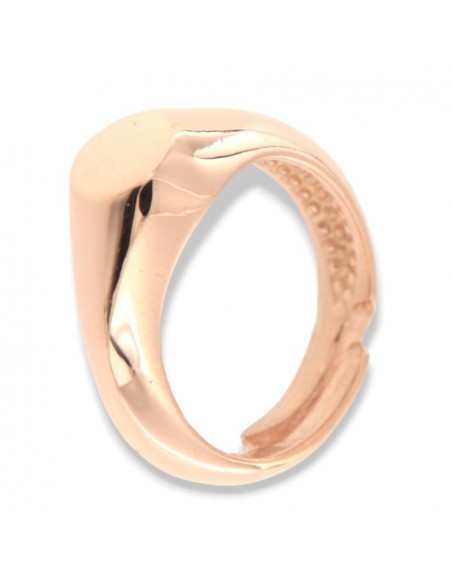 Anello Argento Rosato Chevalier Tondo [e02e1434]
